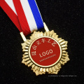Médaille de logo personnalisée de haute qualité de haute qualité Running Médaille Zinc Alliage Soft Email Médaille avec rubans